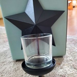 LAST CHANCE Partylite star votive wall candle holder set